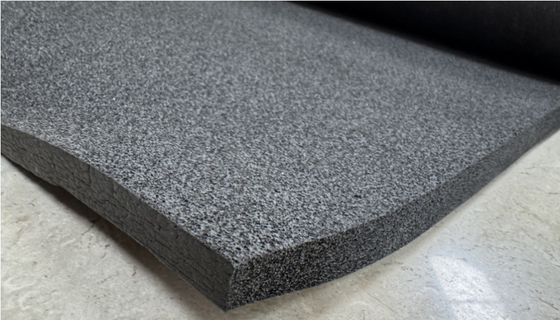 ผ้าคลุม 3 มิลลิเมตร สีดํา เปิดเซลล์ EPDM โฟม ยางแผ่น Neoprene โฟม ปรับปรุงการปิดขนาด 1000 × 2000 มิลลิเมตร