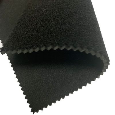 สีดำ W130cm SBR ผ้านีโอพรีนสองด้านพร้อมผ้าโพลีเอสเตอร์